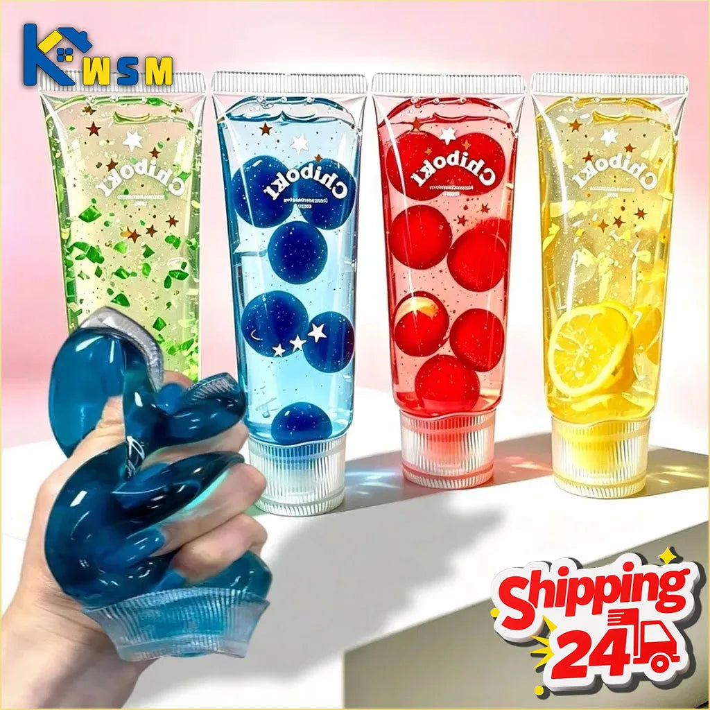 1-10PCS Toothpaste Tube Soft Gel Squishy Slow Rising Stress Relief for Adult Fidget Sensory Decompression Cute Pocket Gadget Oasis Select