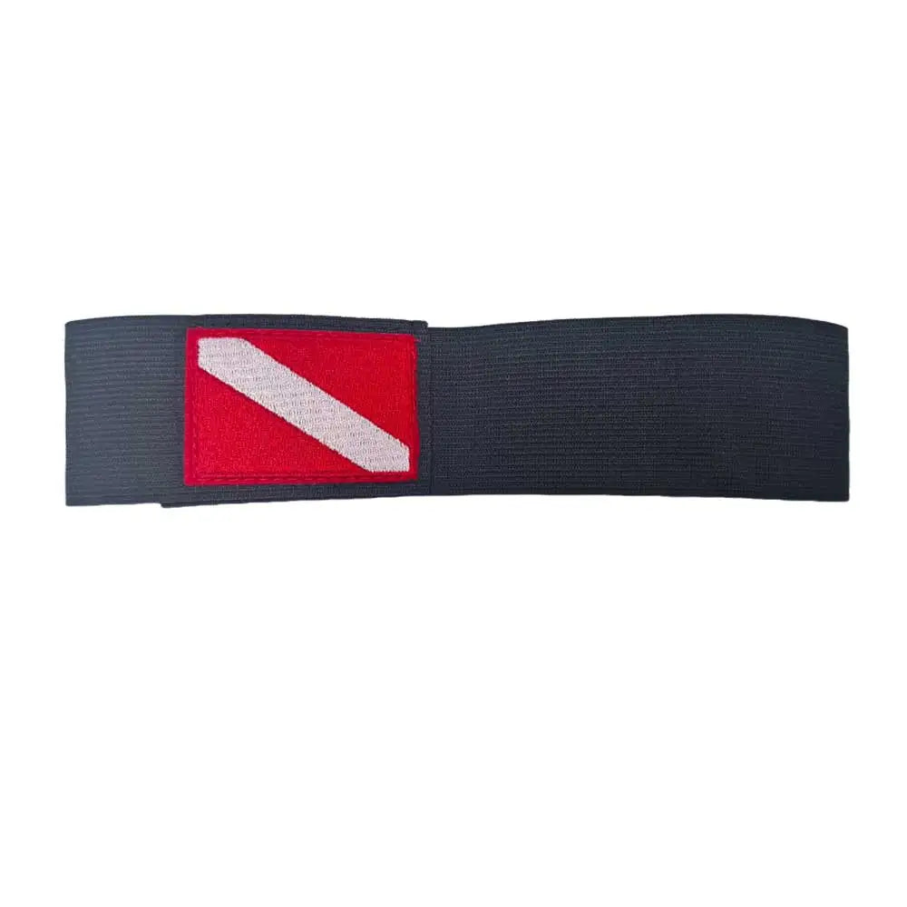 Scuba Tank Elastic Bungee Band with Dive Embroidery Flag Decorative Dive Flag Strap for Underwater Diving Cylinder Oasis Select