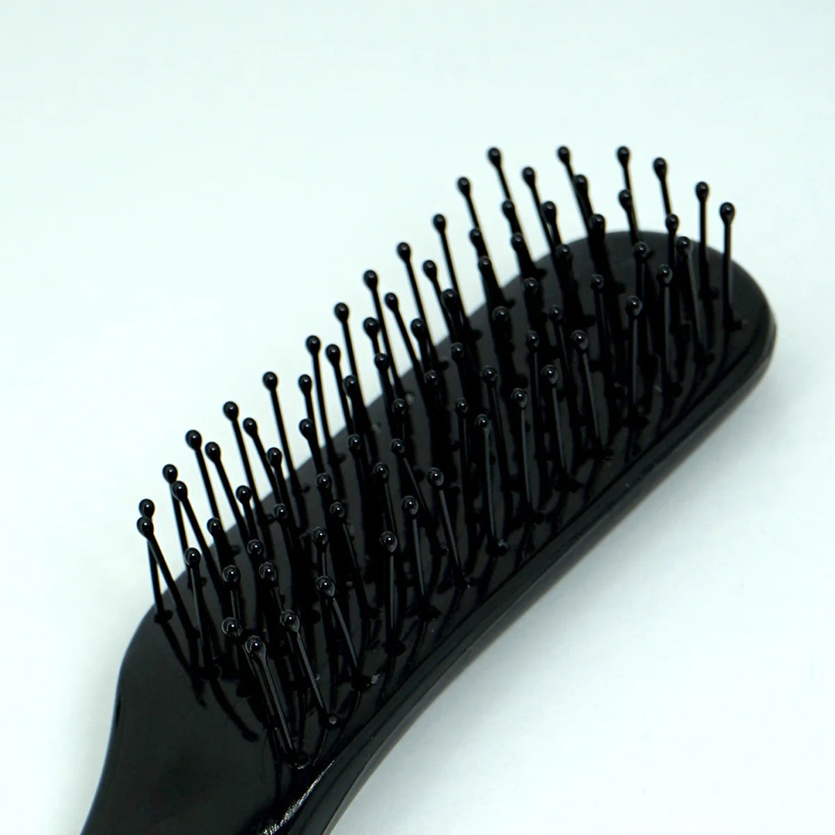Compact Black Paddle Hair Brush – Ergonomic Soft Bristle Brush Paddle Hair Brush Oasis Select