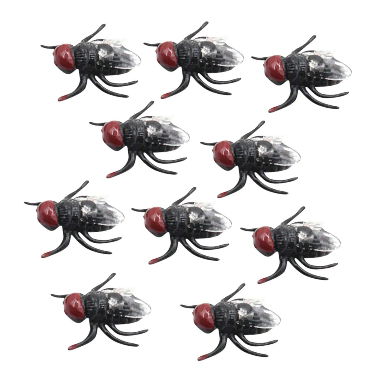 10-Pack Fake Fly Prank Toys – Realistic Plastic Joke Props Novelty Prank Toys Oasis Select 10PCS