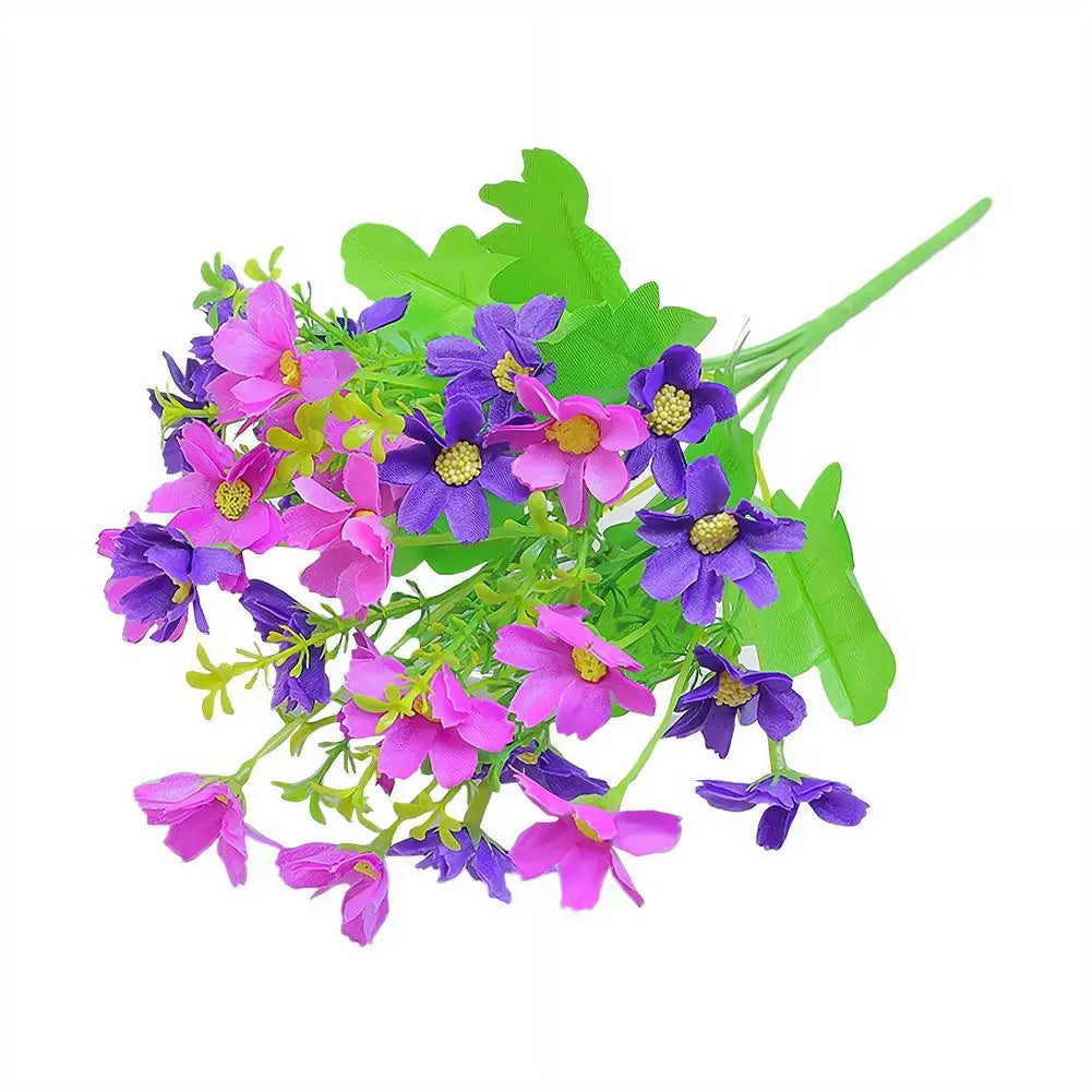 Artificial Silk Daisy Bouquet – Fake Wildflowers for Home & Wedding