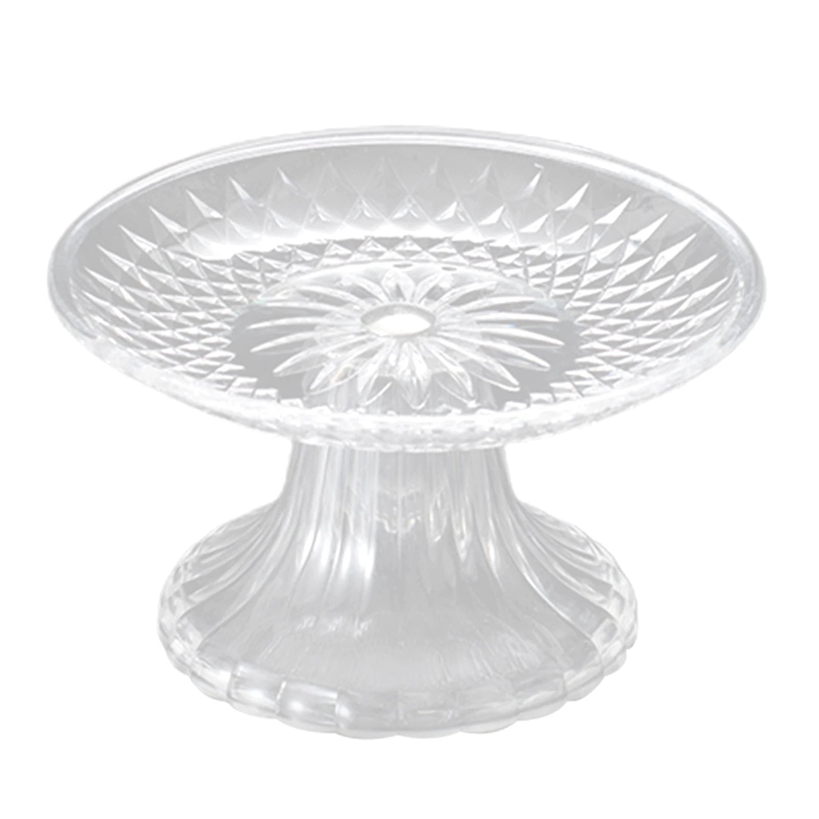 Clear Acrylic Snack & Fruit Serving Tray | Round PET Plate