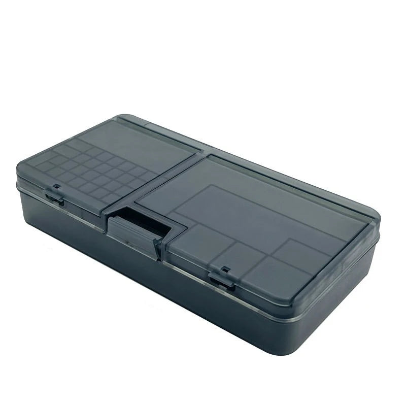 Box, Electronic Components, Transparent Plastic Storage, Small Screw Accessories, Tool Classification Grid Oasis Select Transparent Black