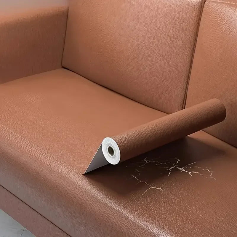 Solid Color Lychee Texture 58cm Thickened Wear-Resistant Self-Adhesive Leather Sofa Repair Sticker Multi-Purpose Protective Film Oasis Select