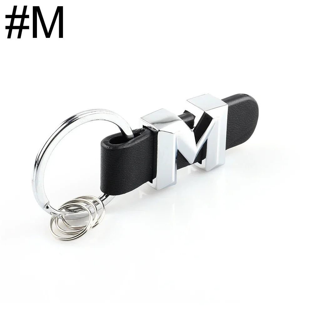 1Pcs 3D Car Key Chain Metal Letter Leather Strap keychain For Mercedes Benz A B C D E G S Class Car Keychain leather Key Rings Oasis Select M