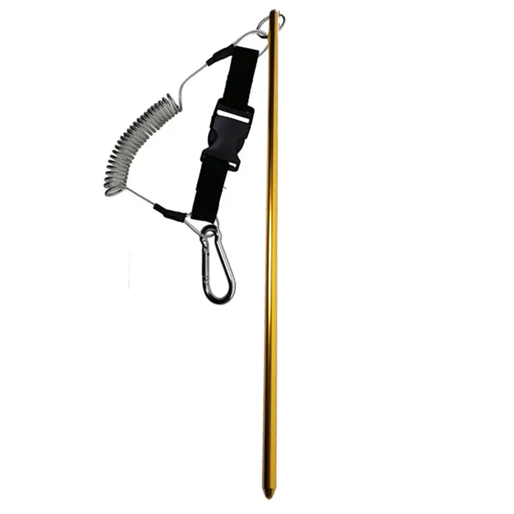 Scuba Diving Pointer Rod Stick Tank Banger Diving Shaker Noise Maker Coil Lanyard Strap with Bolt Snap Clip Oasis Select Yellow