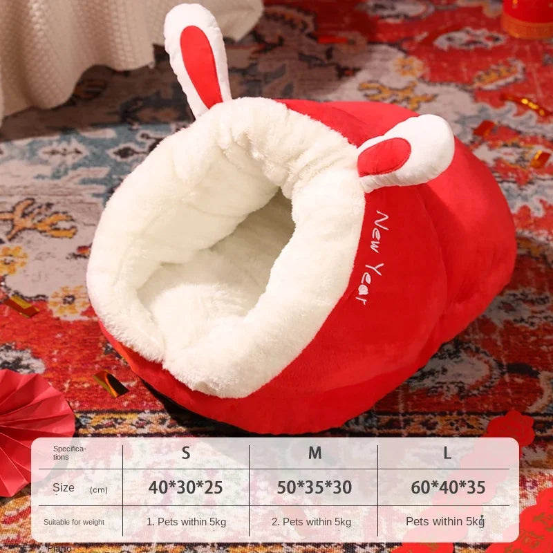 New 2023 Pet Warm Thickened Nest Slippers Series Cat Litter Mat Dog Autumn Winter House Beds For Cat Oasis Select