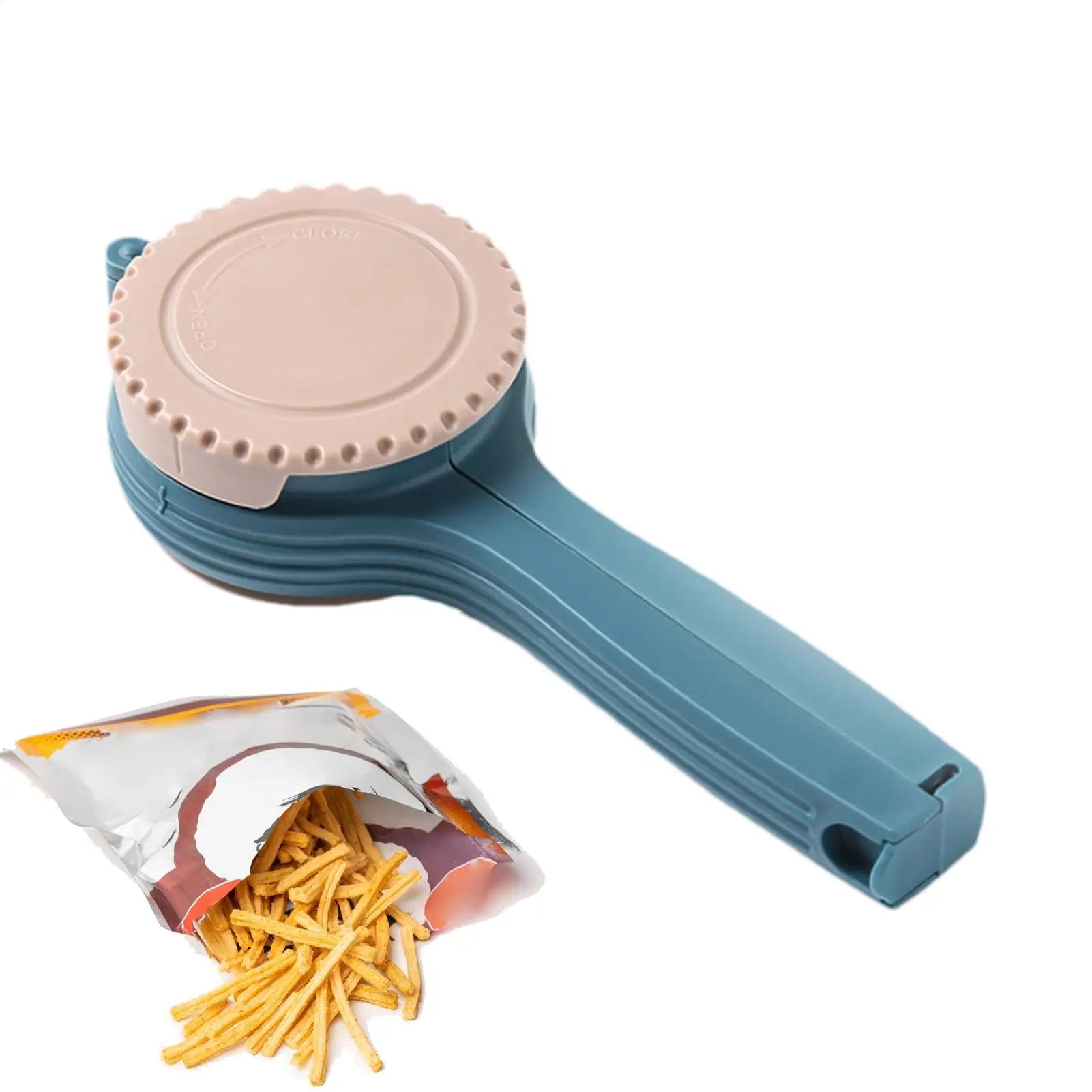 1PCBag Clips for Food Food Storage Sealing Clips with Pour Spouts Kitchen Chip Bag Clips Plastic Cap Sealer Clip Kitchen Storage Oasis Select