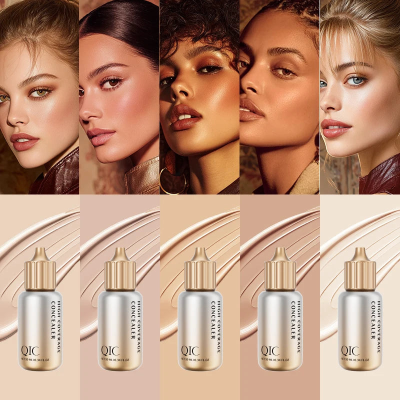 QIC Liquid Concealer – Full Coverage, Moisturizing & Waterproof