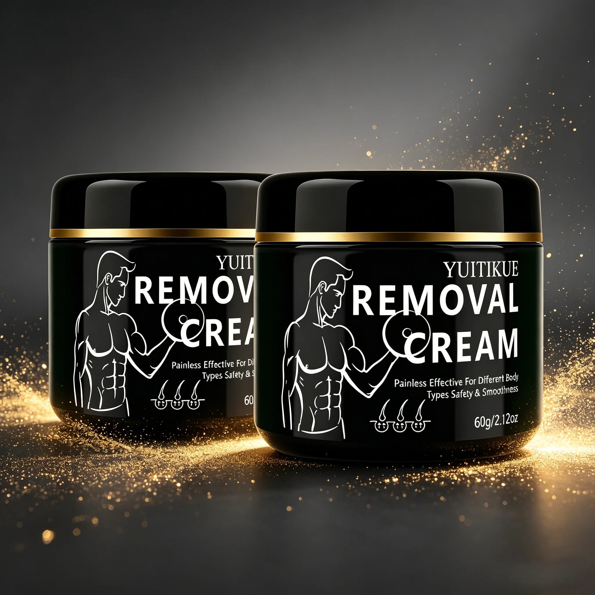 YUITIKUE Men's Hair Removal Cream – Mild & Painless 60g