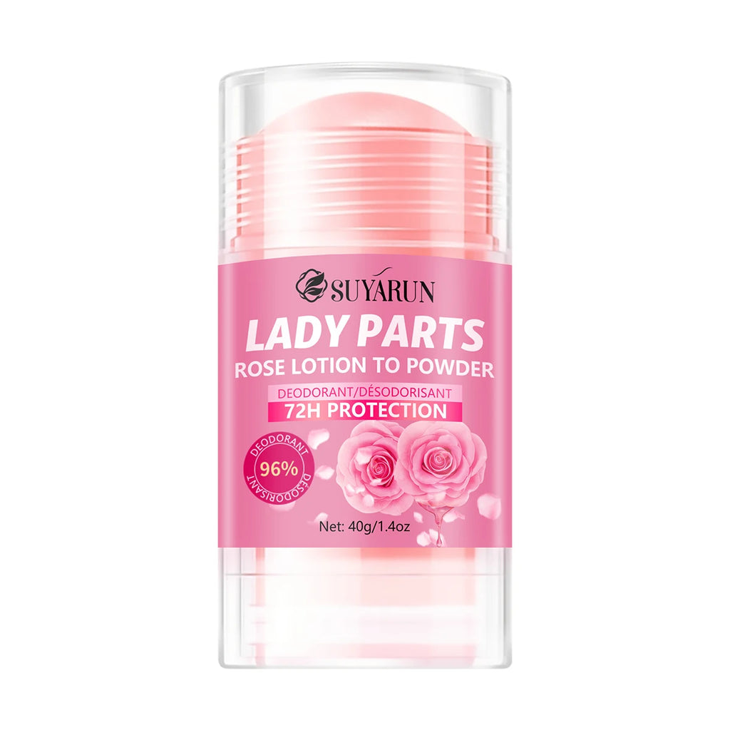SUYARUN Rose Deodorant Stick – Hands, Feet & Underarms Deodorant Cream Stick Oasis Select Pink