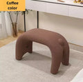 Cat Shoe Change Stool Household Door Shoe Stool Entry Small Stool Sitting Stool Low Stool Sofa Hair Stool Dressing Makeup Stool Oasis Select coffee color