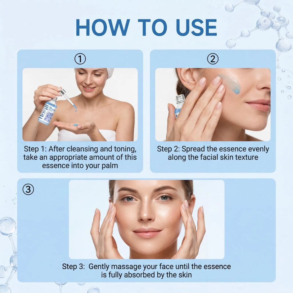 Blue Copper Peptide Firming Essence Brighten Dull Skin Reduce Fine Lines Hydrating Firming Face Care Skin Repairing 30ml Oasis Select