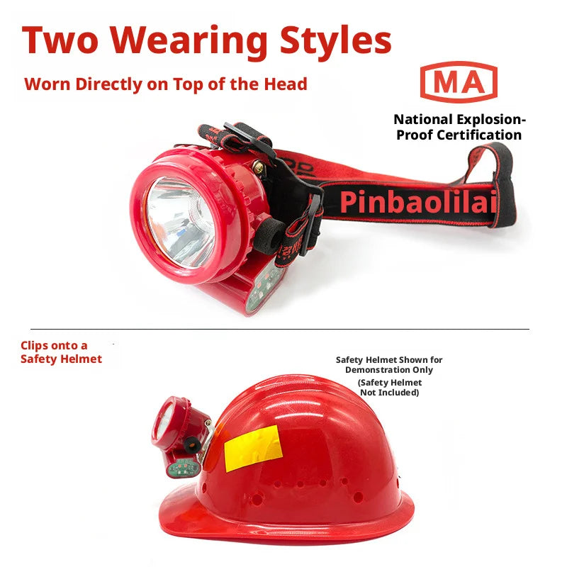 SHINEKNOT 35W COB LED Mining Headlamp | IPX12 Waterproof 60Hr