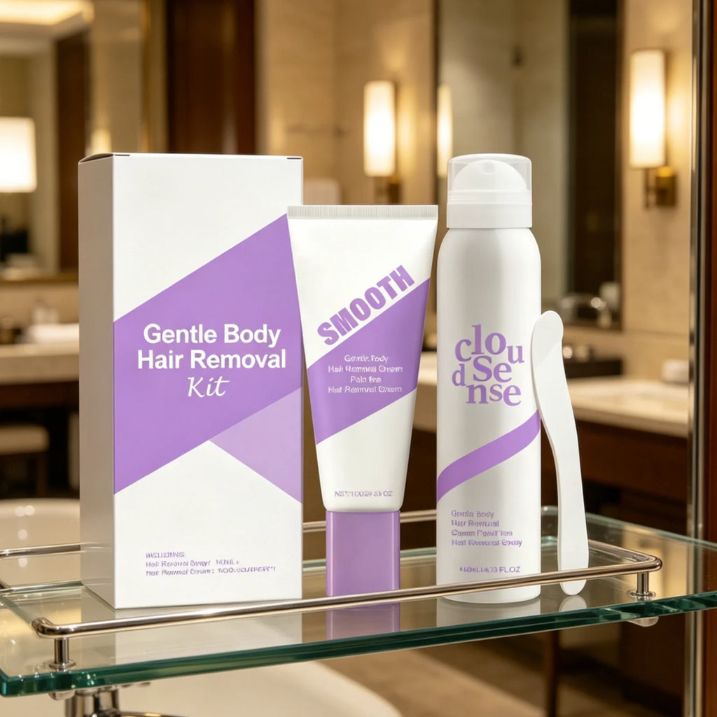 Gentle Body Hair Removal Cream Kit – Moisturizing & Soothing Hair Removal Cream Oasis Select
