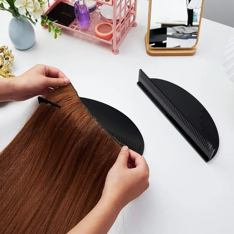 Acrylic Hair Extension Holder Braiding Hair Rack Display Lightweight Wigs Organizer Rack Acrylic Hair Extension Display Braiding Oasis Select