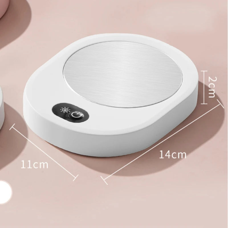 Cup Warmer Thermostatic Temperature for Coffee Milk Tea Water DC 5V USB Heating Pad Mug Heater For Home Office Desk Oasis Select white