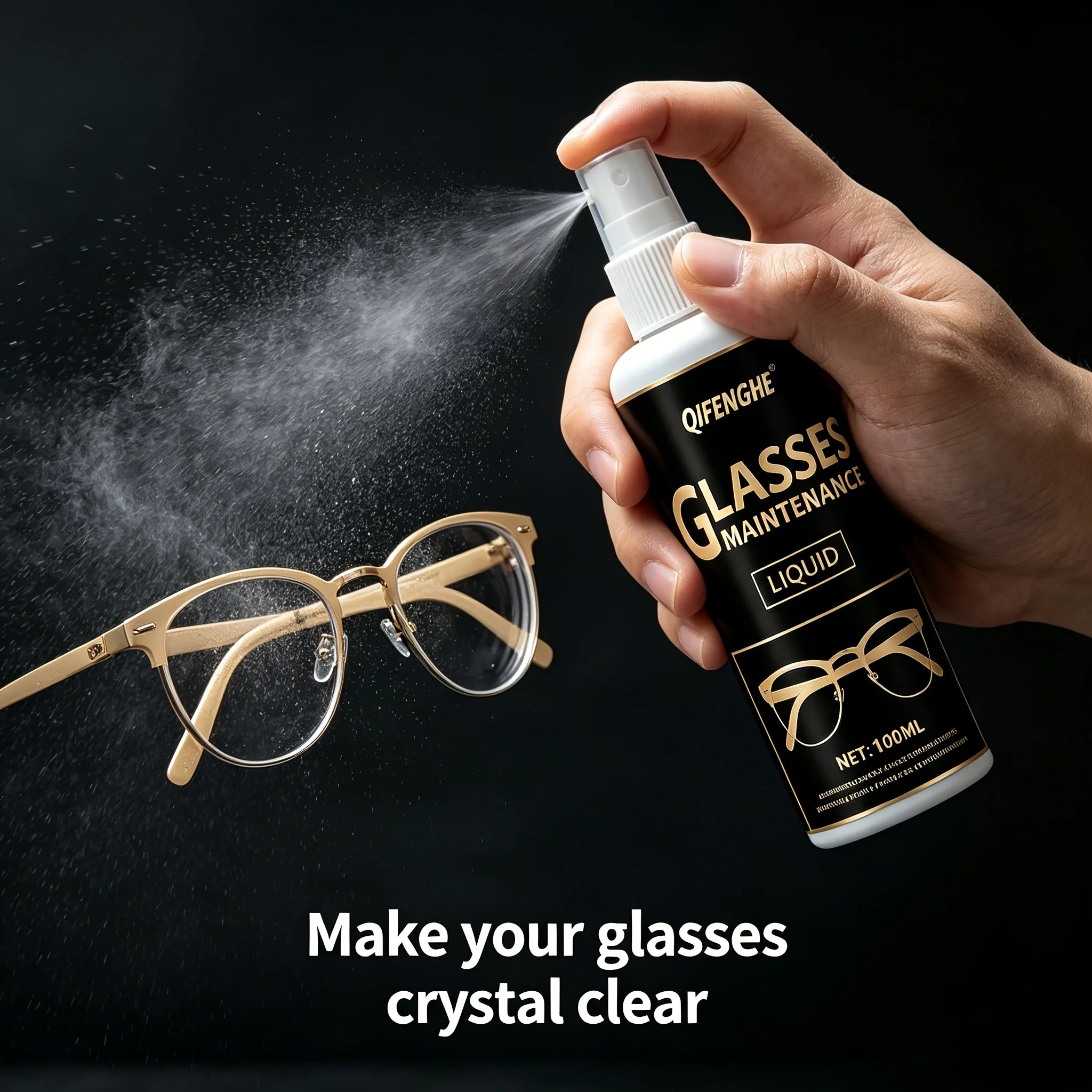 QiFENGHE Eyeglass Cleaner Spray 3.38oz – Lens & Screen Cleaner Lens Cleaning Spray Oasis Select Default Title