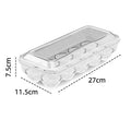 Stackable Egg Storage Box with Lid – 10 & 15 Grid Egg Tray