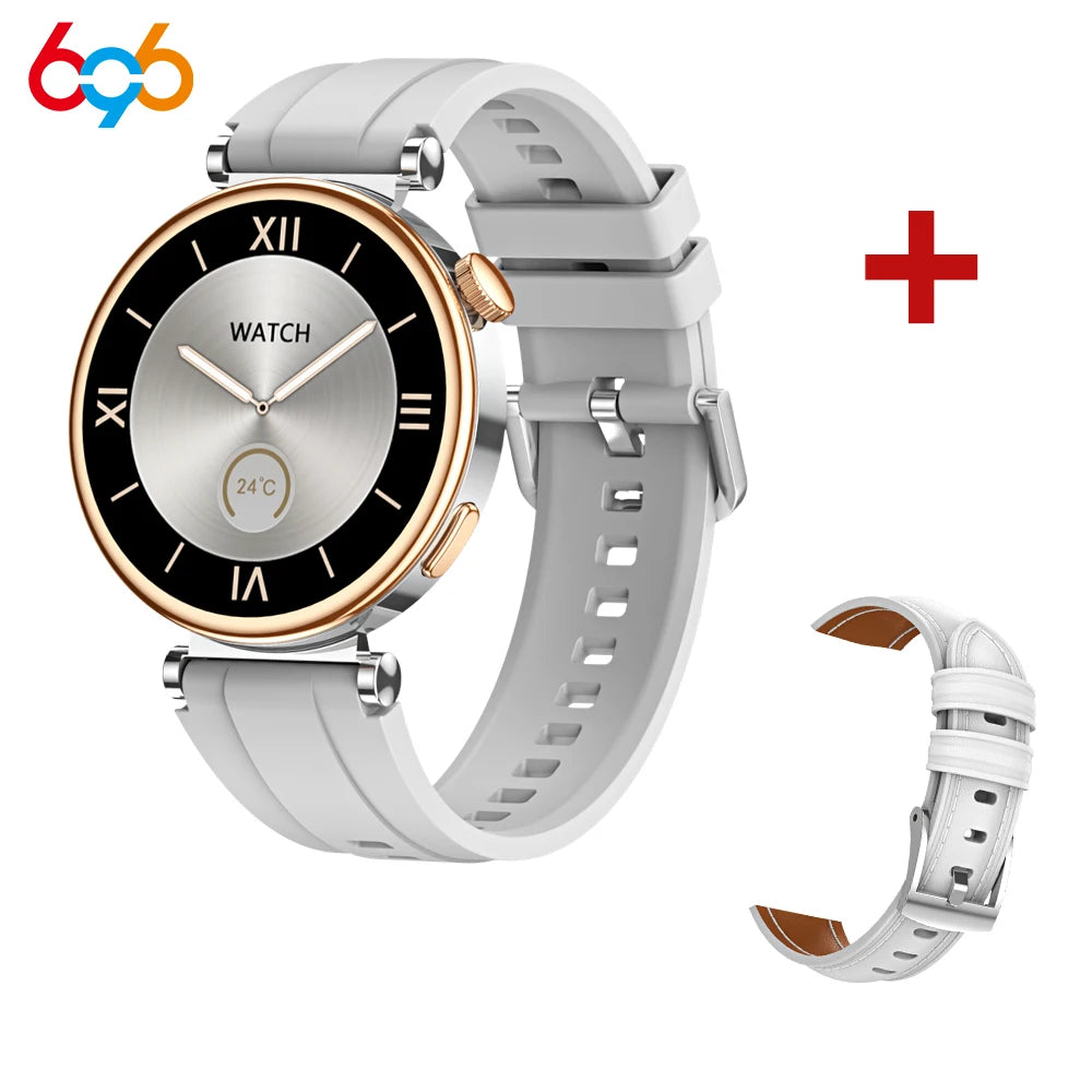 Fashion Women 1.3" AMOLED Screen Smart Watch IP68 Waterproof Sports Fitness Blue Tooth Call Smartwatch Lady NFC Music Heart Rate Oasis Select GSGRS