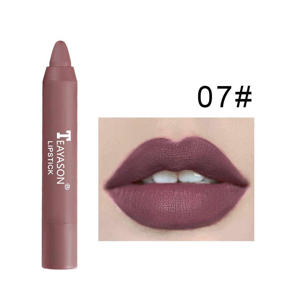 TEAYASON Velvet Matte Lip Crayon – Long-Lasting High Pigment