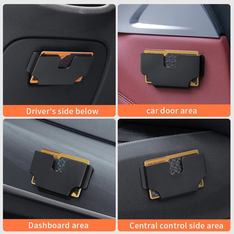 Car Card Holder – Self-Adhesive Dashboard Card Organizer