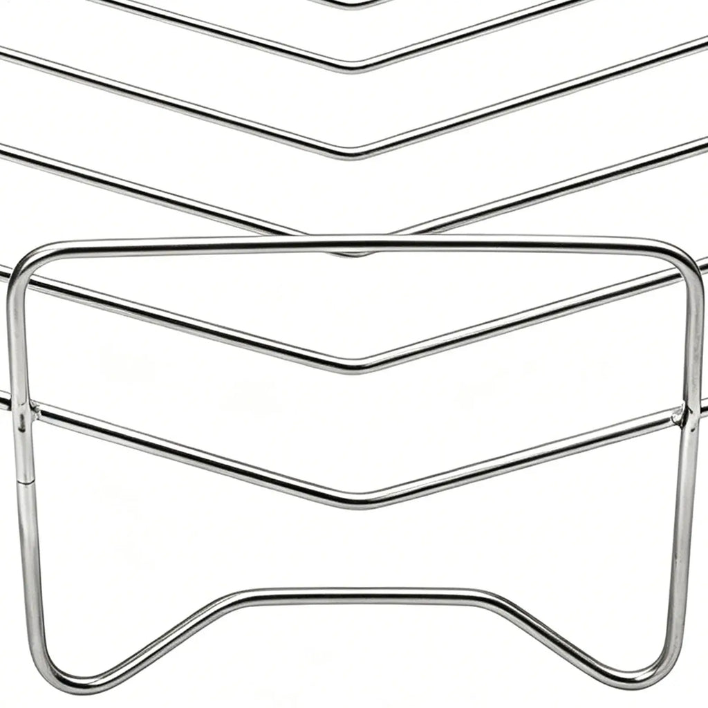 Roasting Rack Adjustable V-Shaped Roasting Rack Stainless Steel Turkey Stand for Even Baking Broiling Air Frying Kitchen Tool Oasis Select