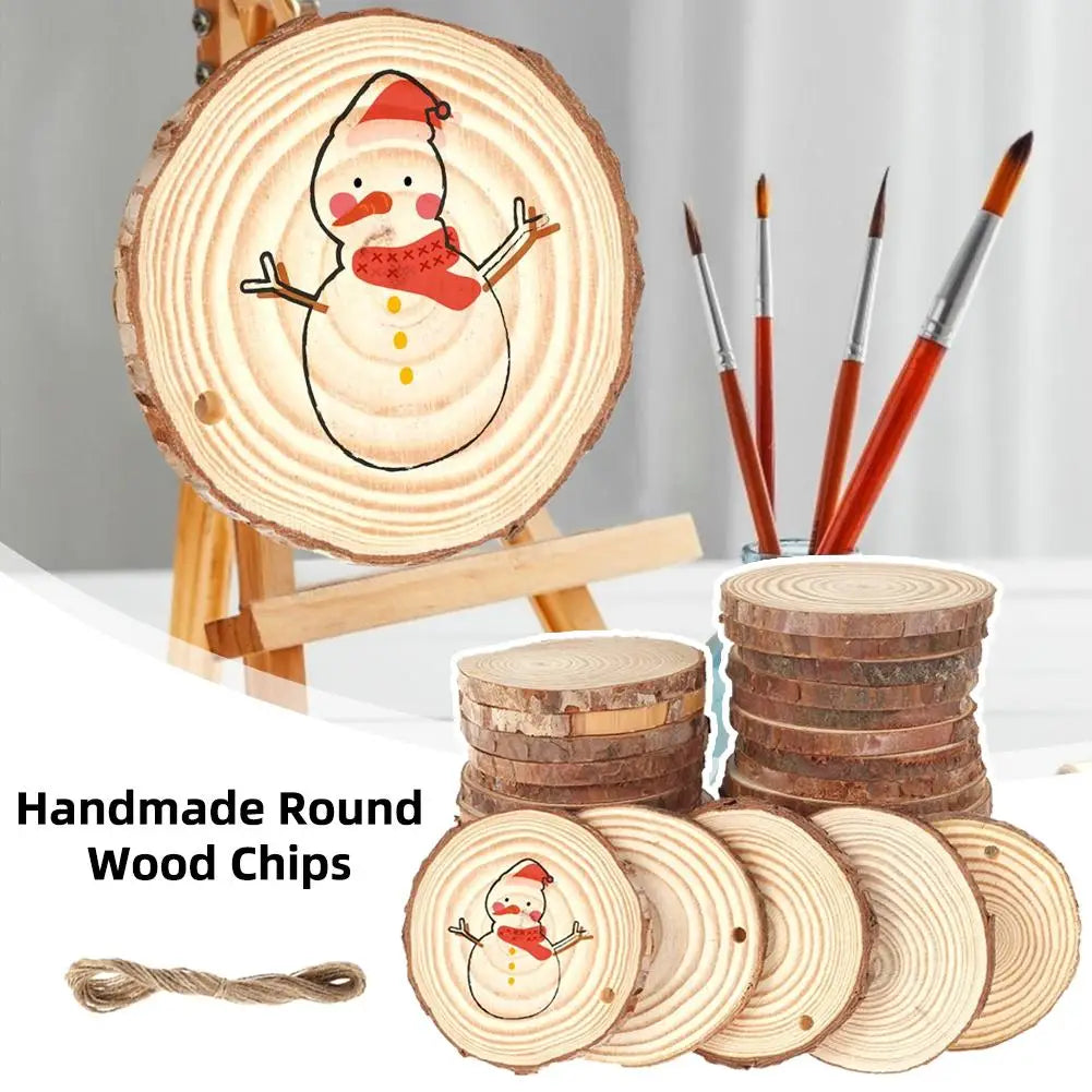 30 Round Wood Slices – DIY Craft, Wedding & Party Décor