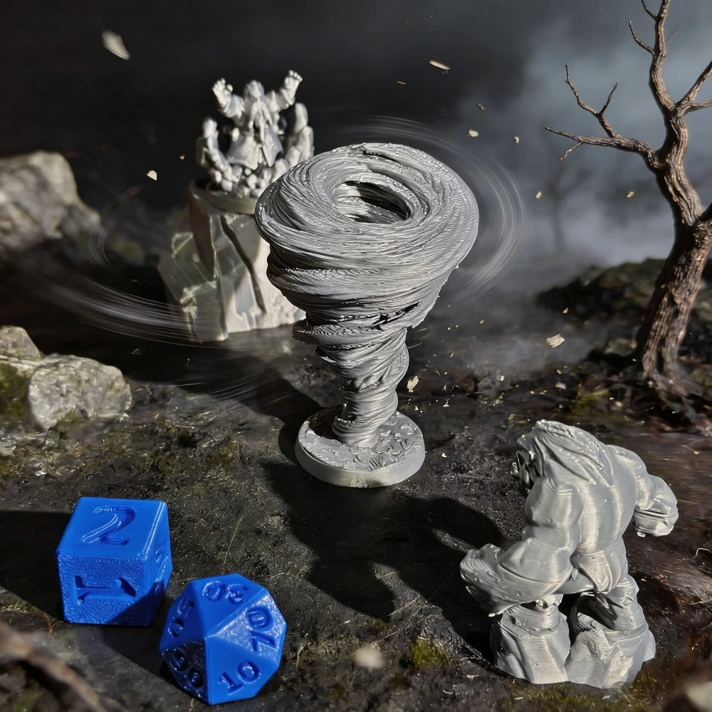 Fantasy RPG Wind Elemental Miniatures Ornaments Cool Vortex Model DIY Paintable Tabletop Games Terrain Mini Dioramas Decoration Oasis Select