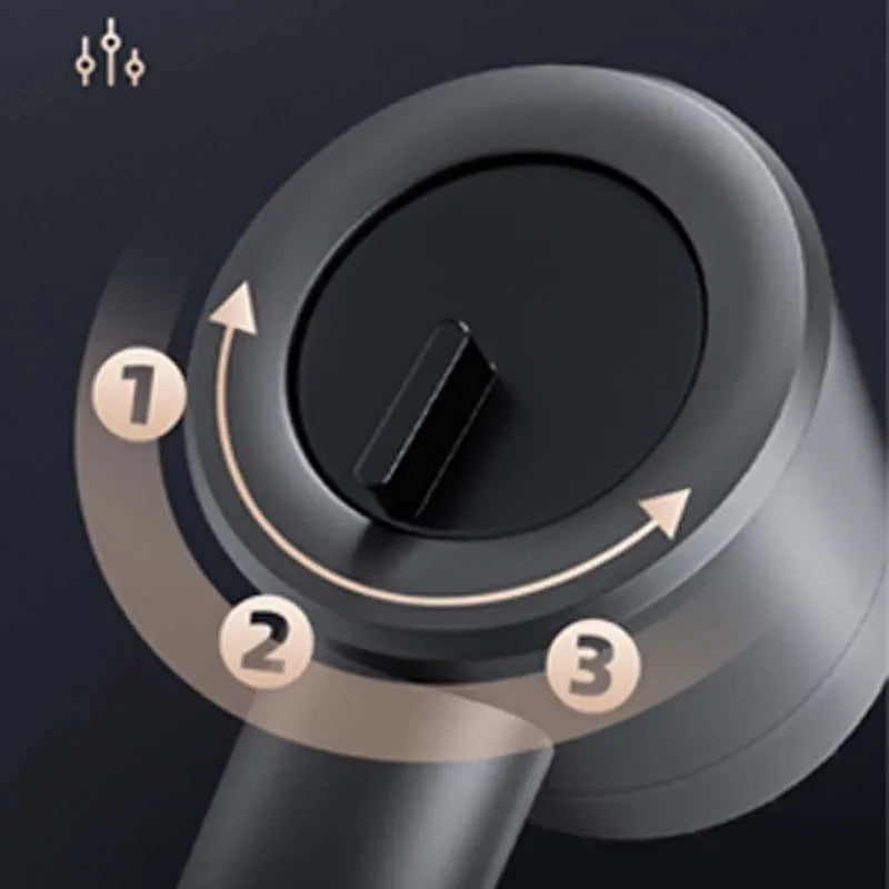 High Pressure Strong Current Shower Head Water Saving Shower with Water Filter 3 Mold Knobs Controllable Hand Shower Bathroom Oasis Select