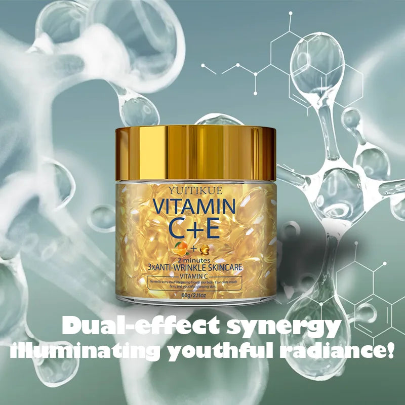 YUITIKUE Vitamin C E Skincare Cream Dual-Effect Synergy Illuminate Youthful Radiance Daily Moisturizing Oasis Select