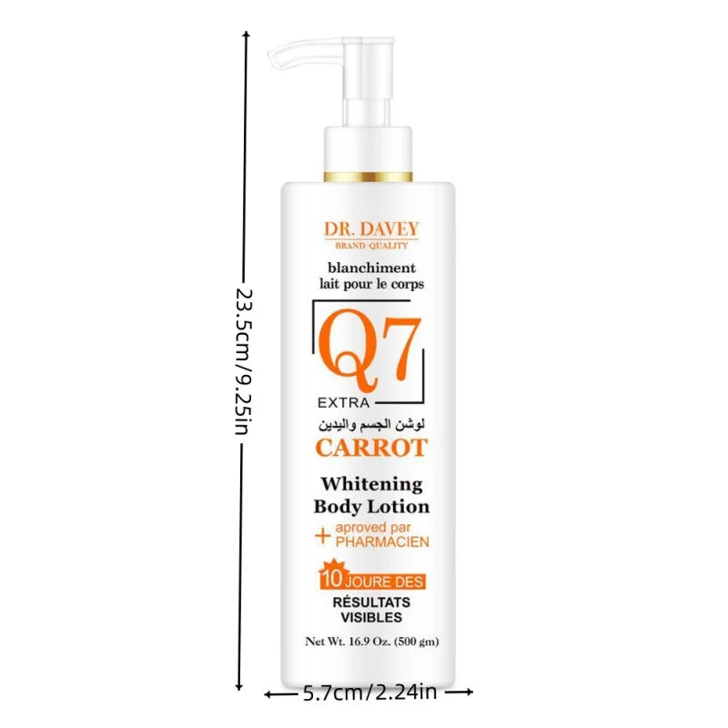 DR.DAVEY Carrot Body Lotion 500ml – Deep Moisture Unisex