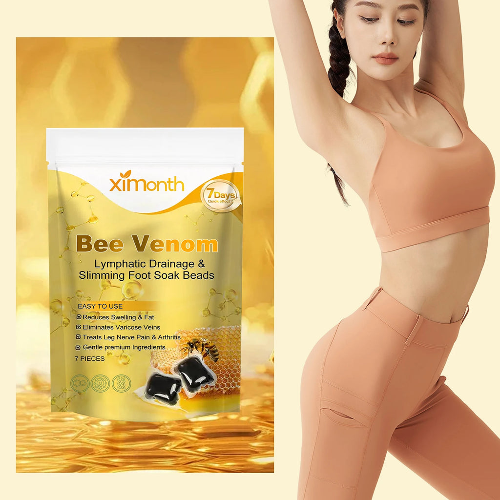 Bee Venom Foot Bath Beads Weight Loss Deeply Cleansing Improve Sleep Relieve Fatigue Remove Odor Feet Detox Soak Beads 7pcs Oasis Select