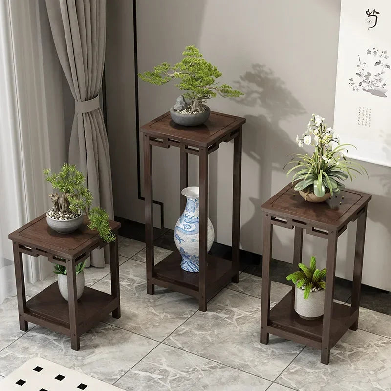 Multi-functional Floor-to-ceiling retro flower table Multi-layer flower pot rack Oasis Select