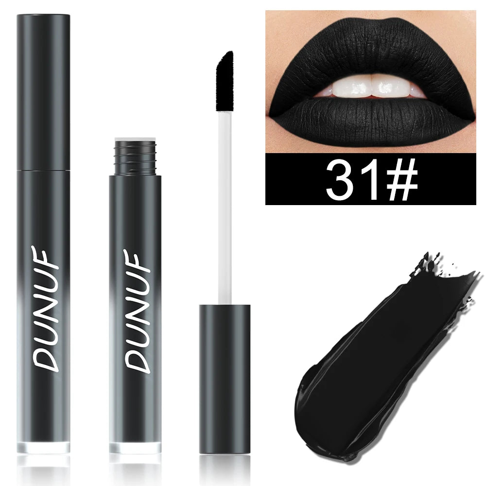 DUNUF 32 Multi-purpose Matte Lip Glaze Long-lasting Moisturizing Non-stick Halloween Lip Gloss Lipstick Oasis Select 31
