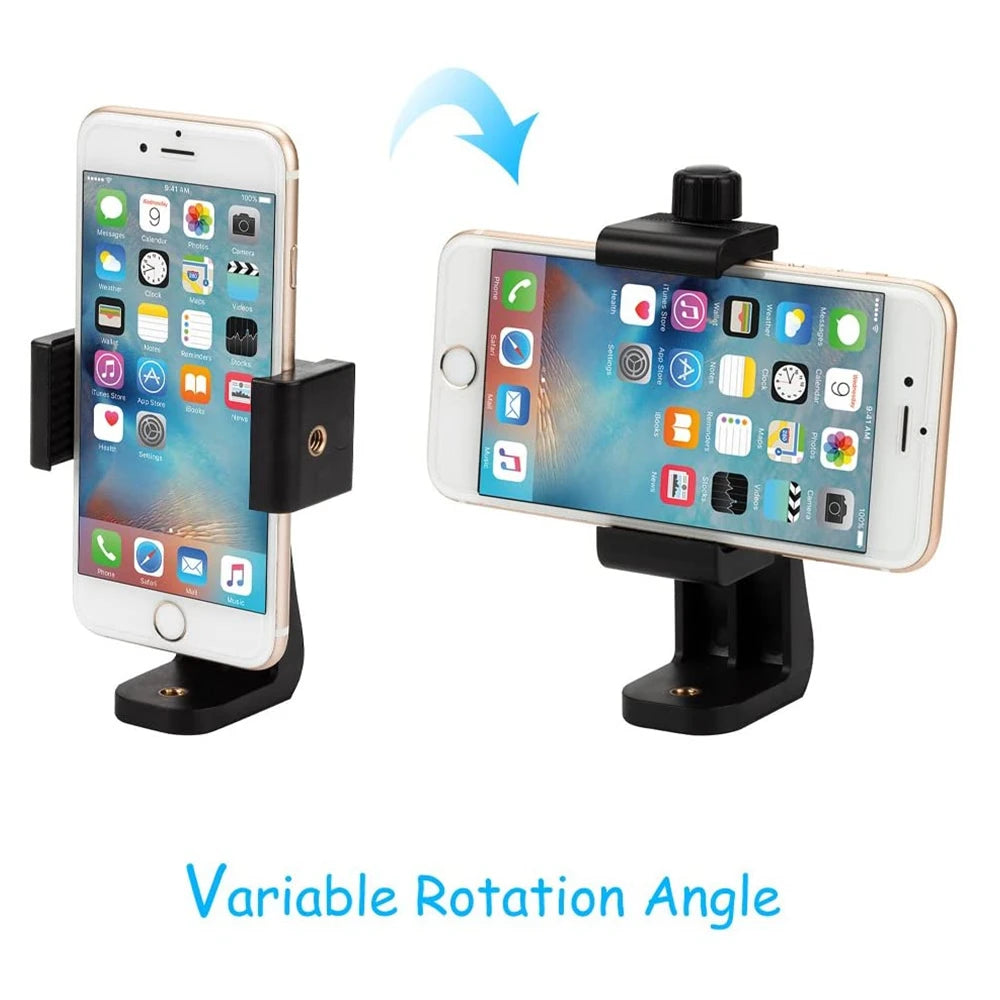 VeFly 360° Universal Phone Tripod Mount Clip | 1/4" Adapter