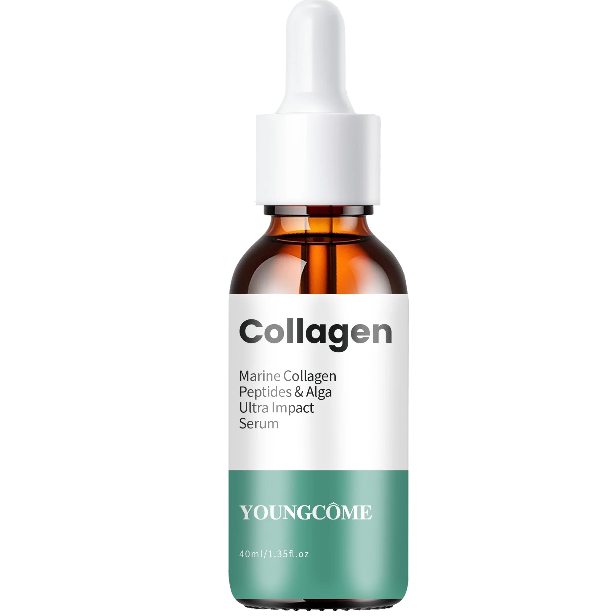Collagen Peptide Facial Serum, Marine Collagen & Hyaluronic Acid, Daily Firming Lifting Serum for Wrinkle Reduction, Diminishes Oasis Select 40ml