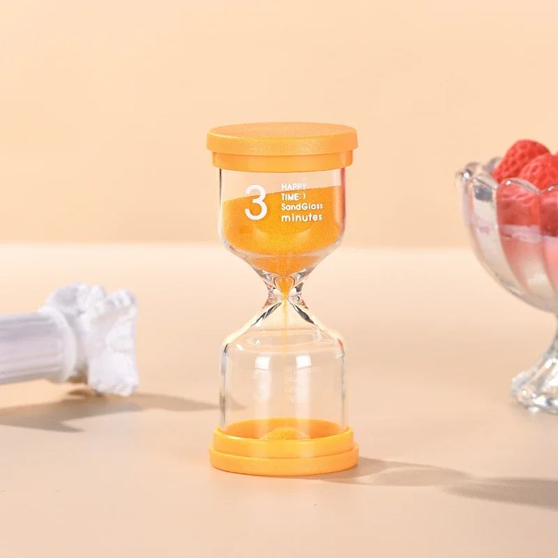 1PCS 3/5/10/15/30 Minutes Colorful Hourglass Sandglass Children Kid Gift Toy Sand Timer Hour Glass Home Decoration Sand Clock Oasis Select 3min