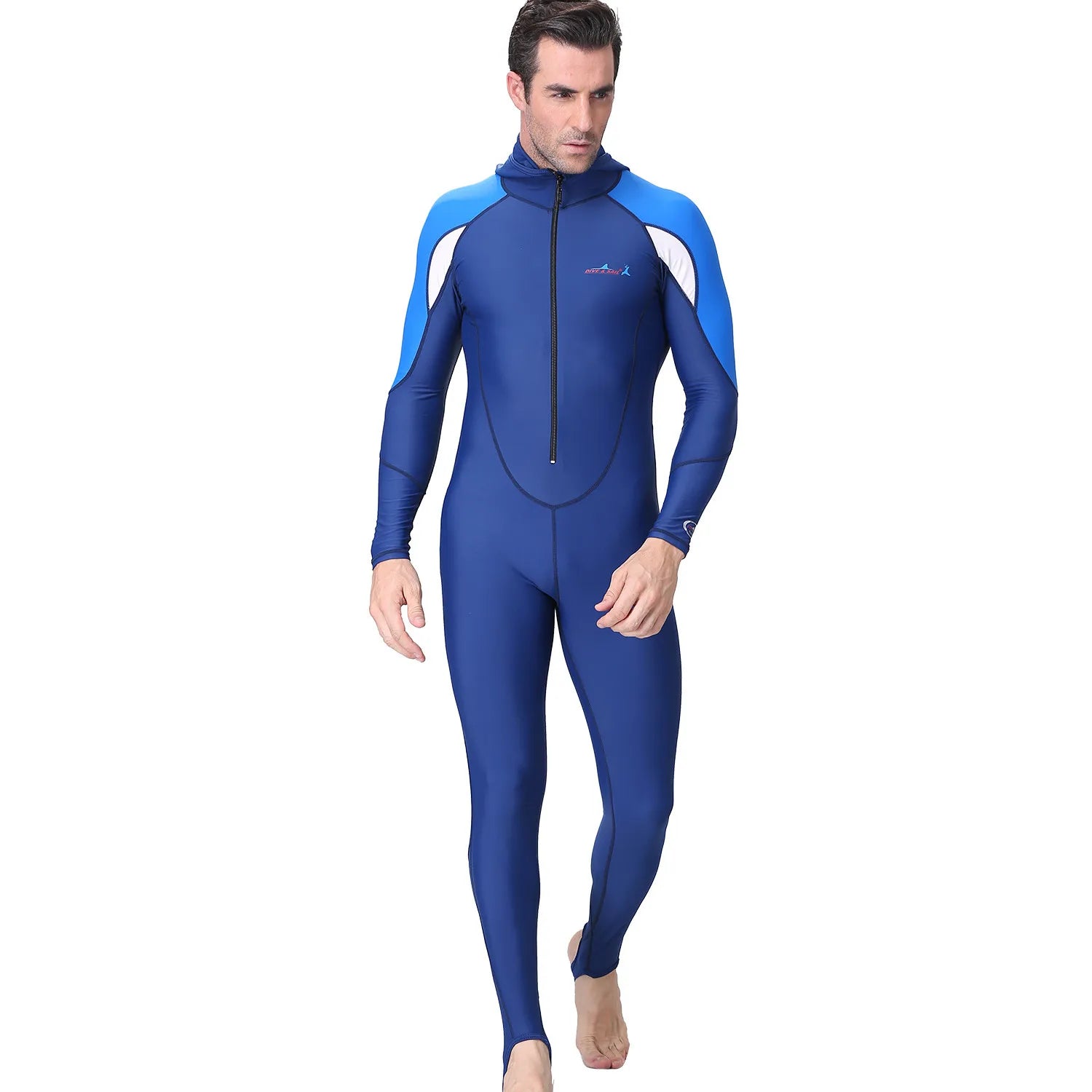 UPF 50+ Diving Suit One Piece Swimsuit Rash Guard Men Women Long Sleeve Swimwear with hood Quick-dry Plus Size Oasis Select