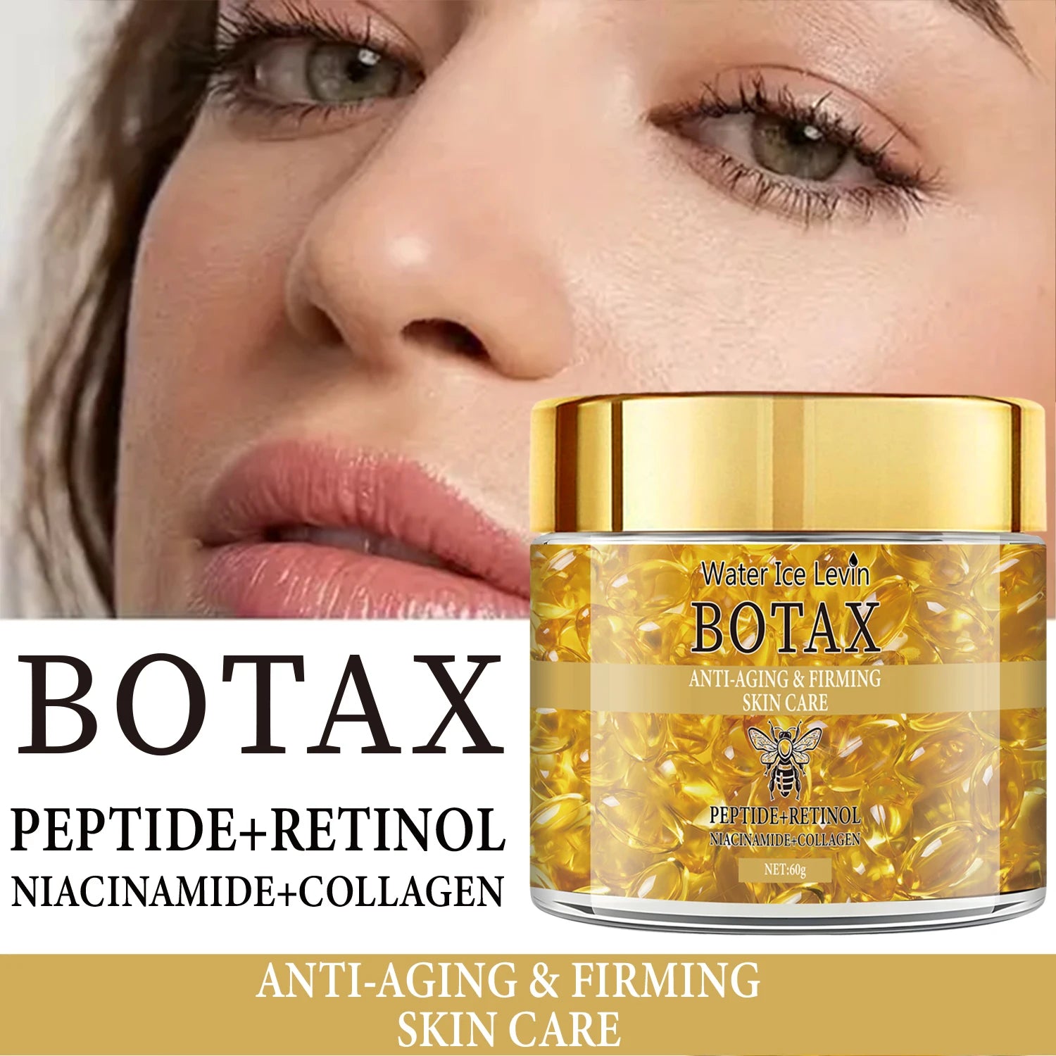 Retinol Firming and Lifting Cream, Rich in Peptides, Collagen, and Hyaluronic Acid, Suitable for All Skin Types, Tightens and Smooths Skin, Makes Skin Look Younger, and Provides Deep Hydration Oasis Select