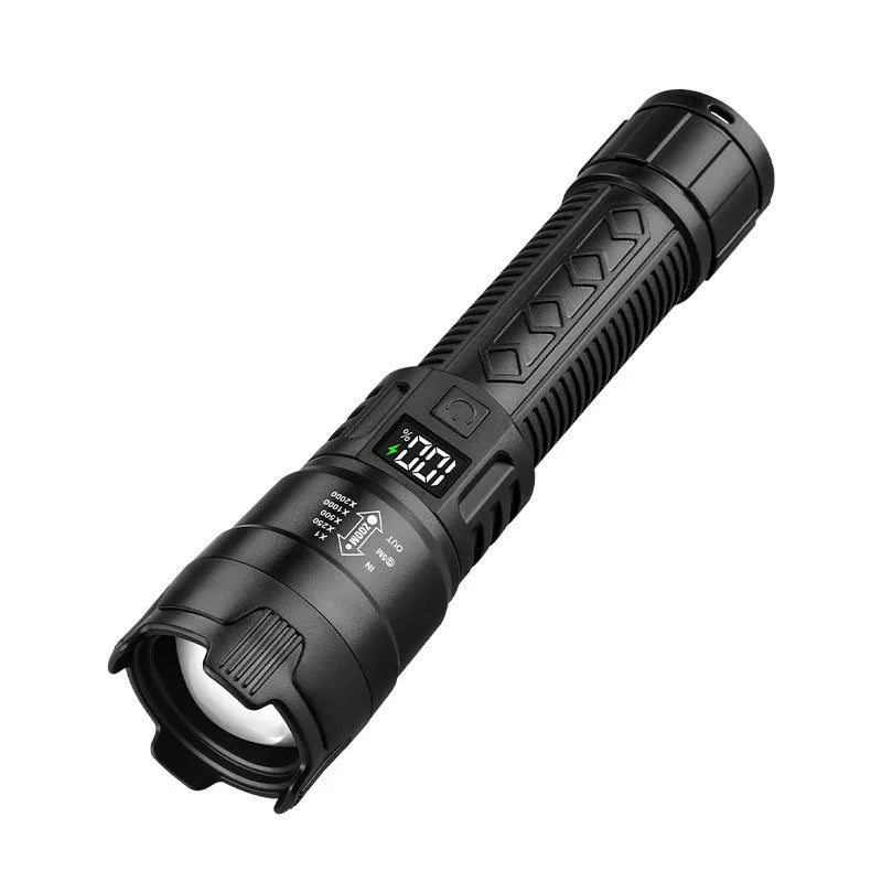 Portable Rechargeable High-Power Handheld Torch Long-Lasting Waterproof Bright Flashlight Perfect for Outdoor Camping Hiking Oasis Select SD1887