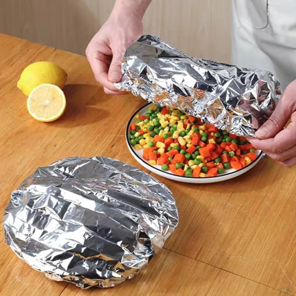 10Pcs Reusable Aluminum Foil Film For Heat Insulation And Heat Preservation Suitable For Oven Takeaway Picnic foil food covers Oasis Select