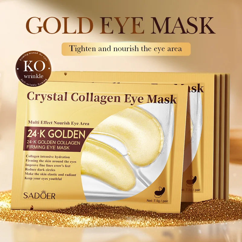 SADOER Collagen Eye Masks 10 Pairs – Hydrating & Firming Collagen Eye Mask Oasis Select
