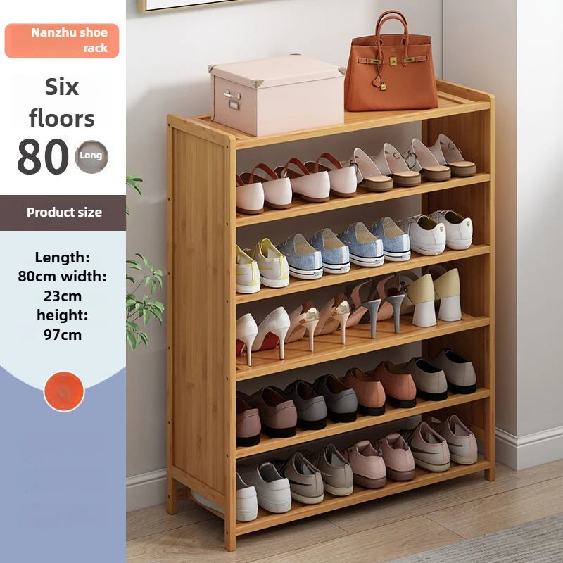 Multi-functional Space-saving shoe rack Multi-layer bamboo shoe rack Storage dust-proof storage shoe rack Oasis Select Sixth floor C
