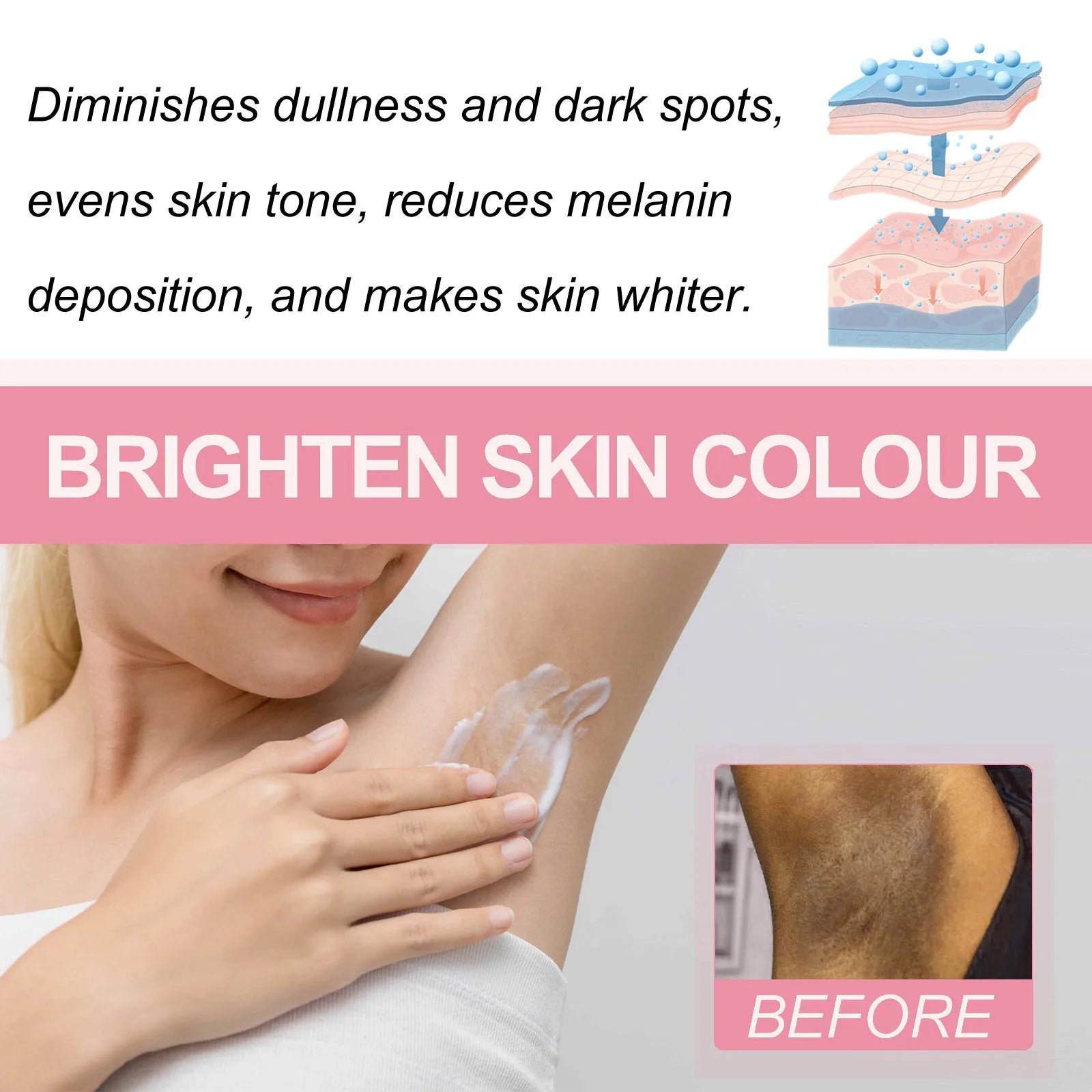 SADOER Niacinamide Brightening Body Serum – 40g Cream Brightening Body Serum Oasis Select