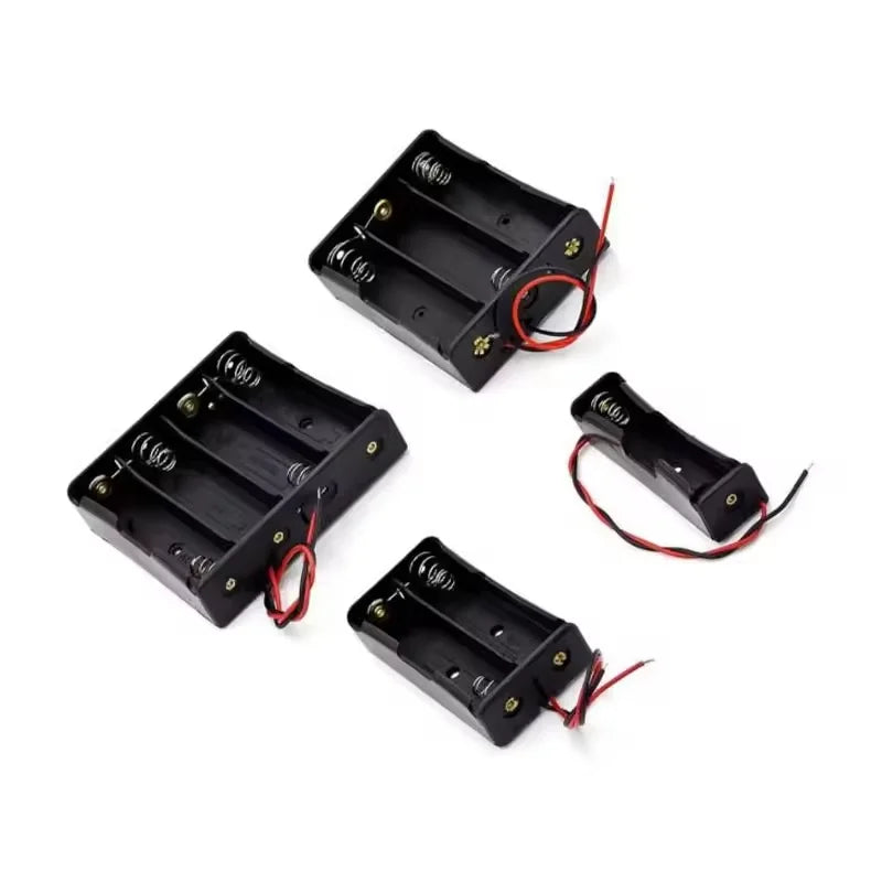 1/3pcs Plastic 18650 Battery Storage Box Case 1 2 3 4 Slot Way DIY Batteries Clip Holder Container With Wire Lead 18650 Battery Oasis Select