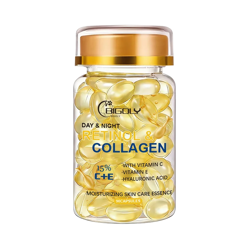 Retinol & Collagen Face Serum Capsules – 90ct Moisturizing Face Serum Capsules Oasis Select 90 Pieces
