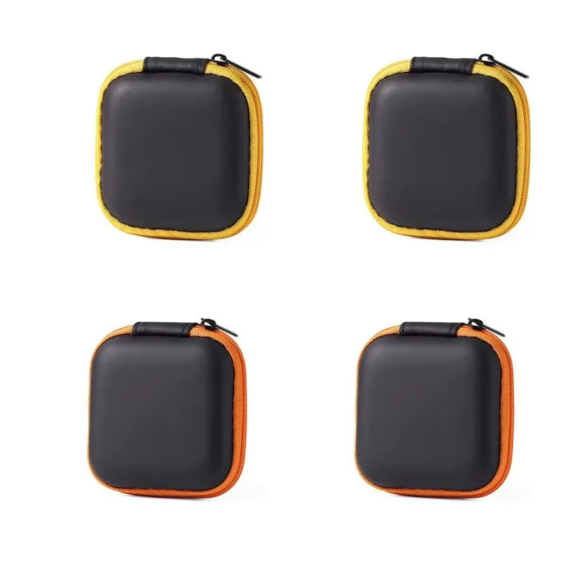 1/4pcs Earphone Protective Bag Box Hard EVA Case Digital Charger Headphone Storage Bag Usb Data Cable Organizer Carrying Pouch Oasis Select 4pcs-Mix 2