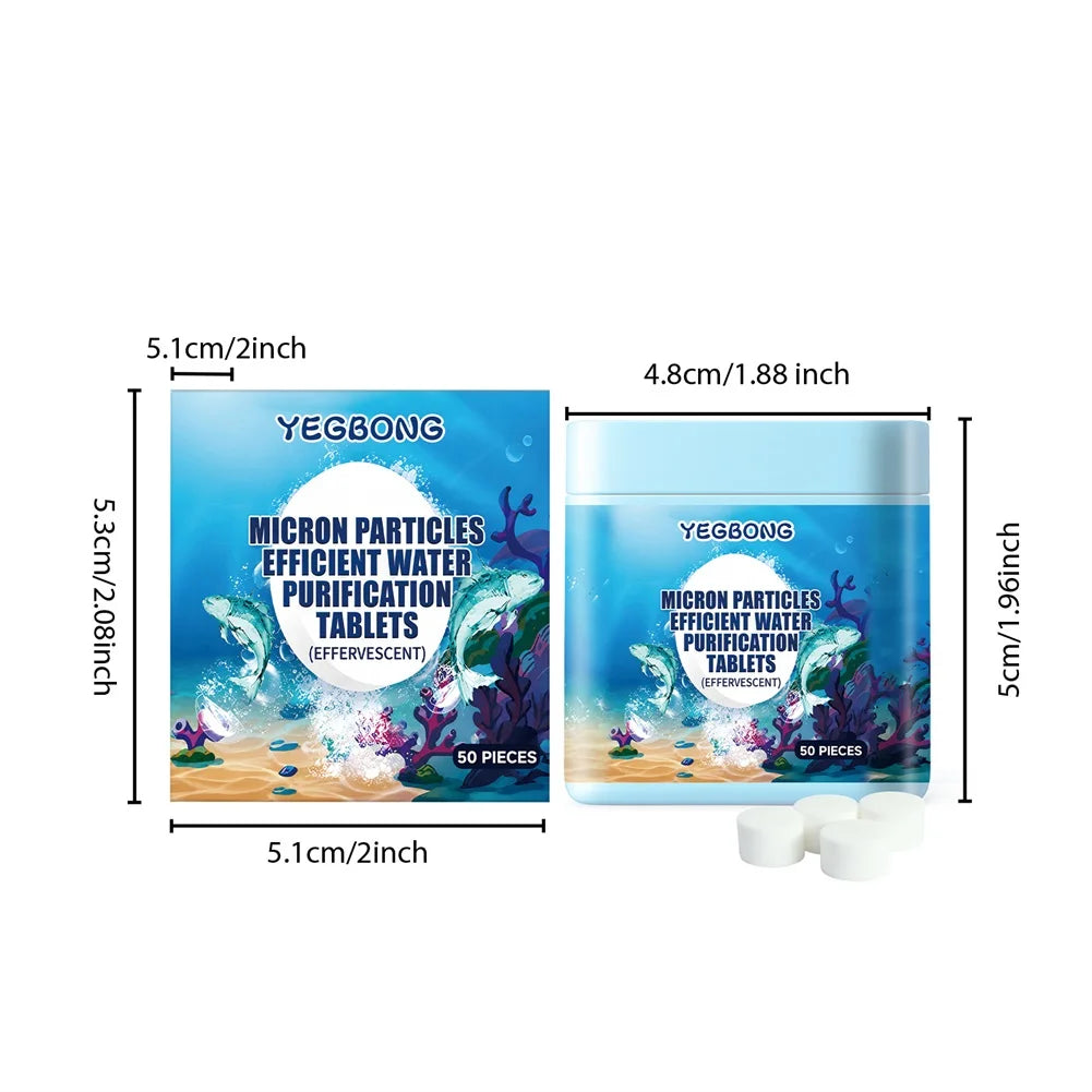 Aquarium Water Clarifier Tablets – Clears Cloudy Fish Tank Fast