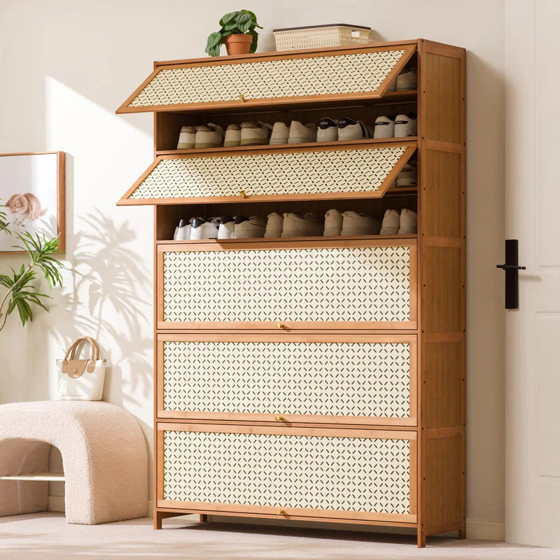 Shoe rack multi-layer household door indoor good-looking entrance dust-proof shoe cabinet rental house shoe rack Oasis Select
